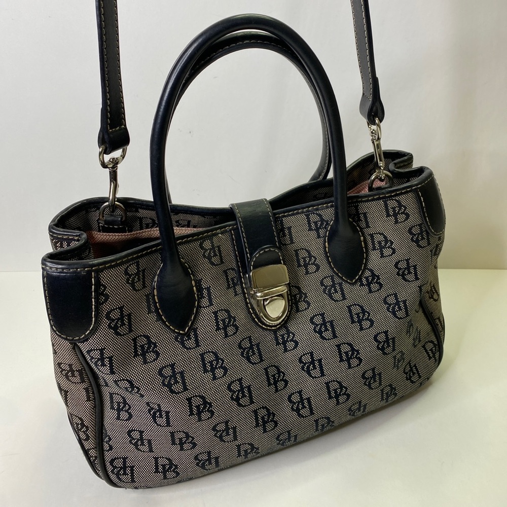 Dooney & Bourke Monogram Black White Shoulder Bag